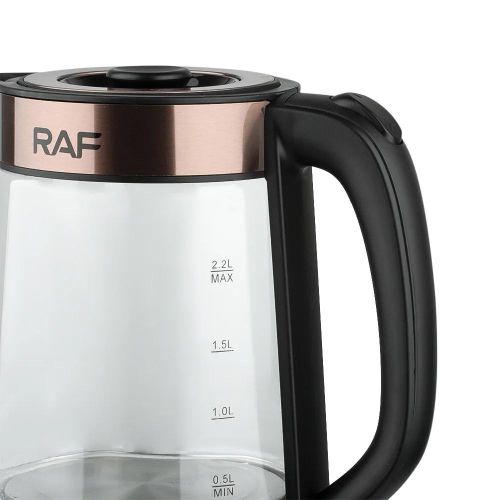 Fast Boiling Brosilicate Glass Kettle Of 2.2 Liters-Transparent.