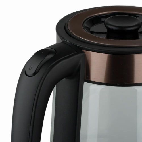 Fast Boiling Brosilicate Glass Kettle Of 2.2 Liters-Transparent.