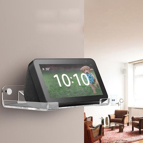 Show Stand For Echo Show 5 Transparent Acrylic Holder Cradle Home Wall Mounted Speaker Support Bracket Display Shelf K1kf