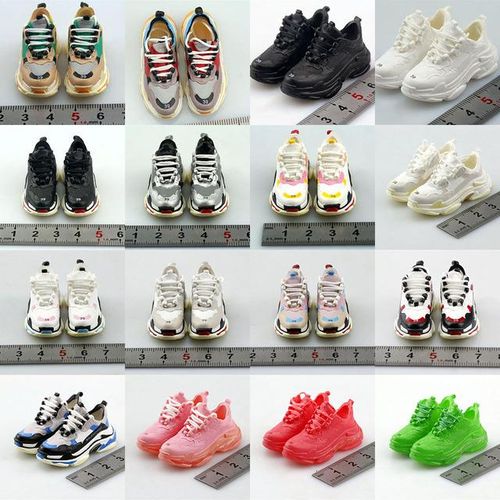 25 Styles 1/6 Female Thick Soled Dad Shoes Lace-Up Sports Skate Hollow Clunky Sneaker Model for 12'' Action Figure SD/BJD