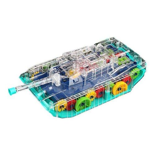 Electric Tank Toy Transparent Gear Model With Lights/Music For