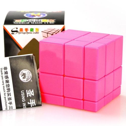 Shengshou Level 3 Mirror Magic Cube Sticker Shaped Smooth Creative Rubix Cubes Educational Montessori Kids Toys