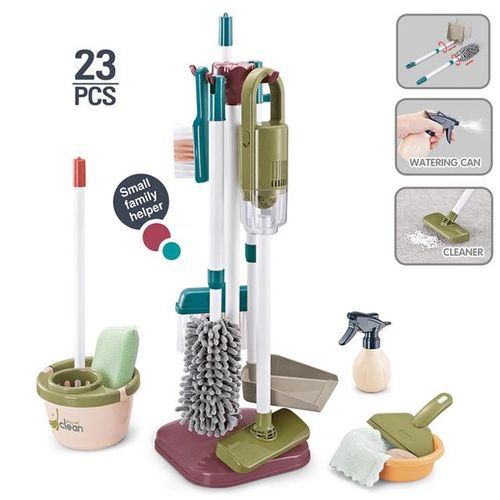 Children's Educational Simulation Play House Toy Boy And Girl Training Cleaning Tool Set Stuff Things for Cleaning for Kids