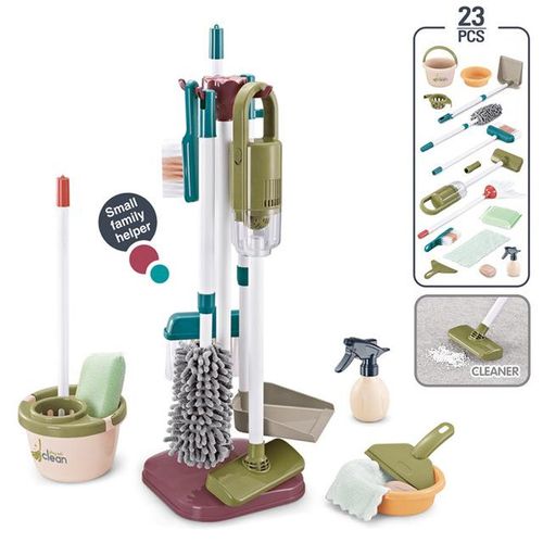 Children's Educational Simulation Play House Toy Boy And Girl Training Cleaning Tool Set Stuff Things for Cleaning for Kids