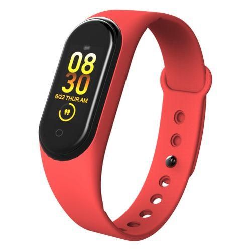 M4 WK Sleep Heart Rate Monitoring Step Counter Bluetooth Sport Smart BraceletRed