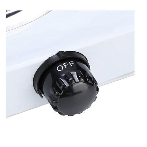 Fast Cooking Double Solid Hotplate-White, Black