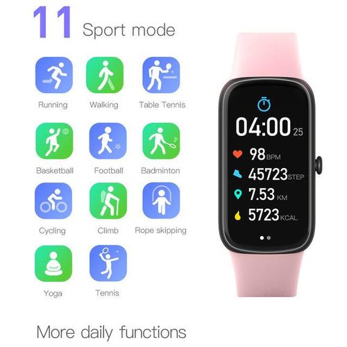 C11 Green Smart Bracelet Watch Wrist Blood Oxygen Step Counter Tracker Electronics Female Fit Bit Fitness For Men Women