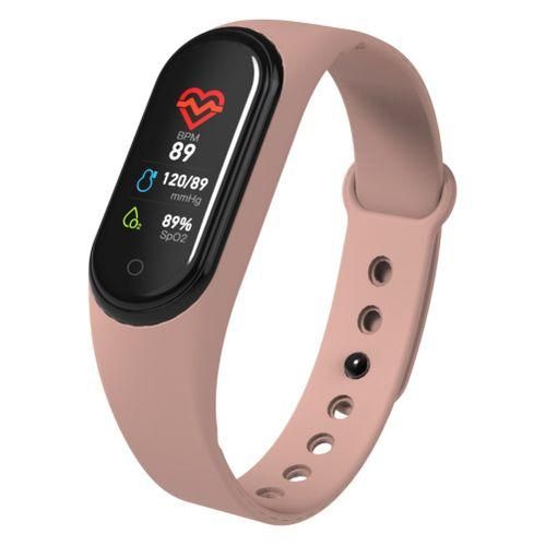 M4 WK Sleep Heart Rate Monitoring Step Counter Bluetooth Sport Smart BraceletPink