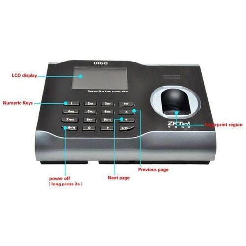 U160 3.0 Inch ZK Software Fingerprint Time Attendance