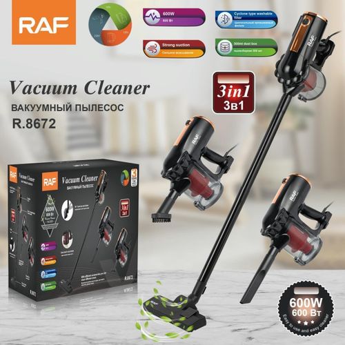 RAF Handheld Dust Collector, 600W 220V Vacuum Cleaner Portable 3 IN 1 Household Low Noise Vacuum Cleaner Aspirator Vacum Cleaner -Multicolor