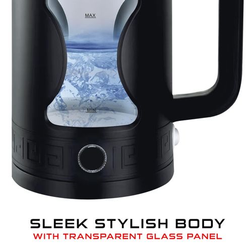 Sayonapps Glass Electric Kettle With Plastic Covering For Boiling Water Fast-Transparent