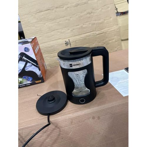 Sayonapps Glass Electric Kettle With Plastic Covering For Boiling Water Fast-Transparent