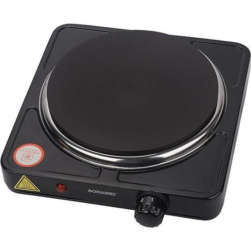 Sonashi Electric Single Solid Hot Plate-Black