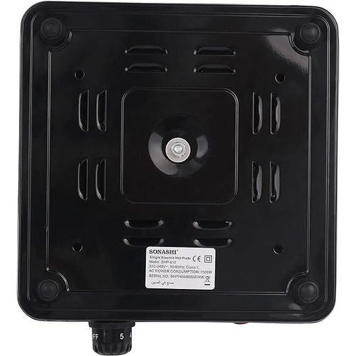 Sonashi Electric Single Solid Hot Plate-Black