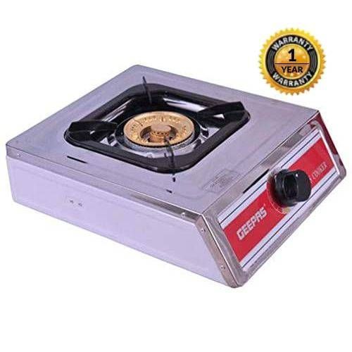 Geepas Stainless Steel Single Burner - Silver