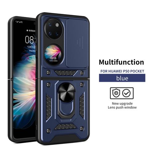 Applicable to Huawei P50pockets Shunjia Sliding Window Phone Case Huawei P50pocket Folding Bracket Protective Cover