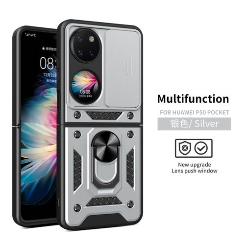 Applicable to Huawei P50pockets Shunjia Sliding Window Phone Case Huawei P50pocket Folding Bracket Protective Cover