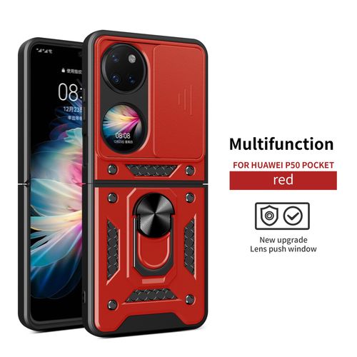 Applicable to Huawei P50pockets Shunjia Sliding Window Phone Case Huawei P50pocket Folding Bracket Protective Cover