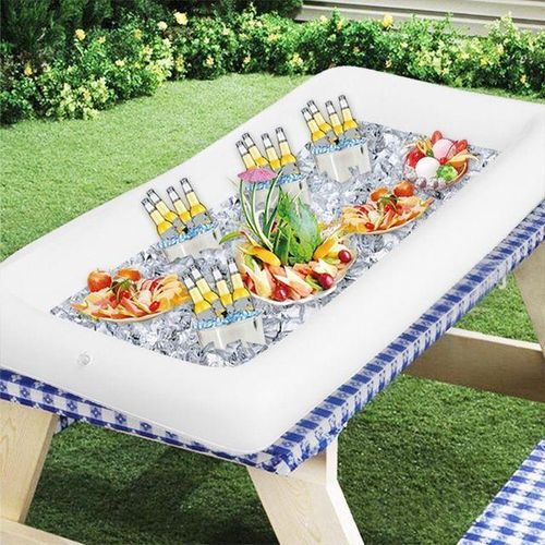 Salad Bar Buffet Drinks Cooler BBQ Picnic Floating Tray Food Fruit Containers Drink Float Inflatable Ice Bucket