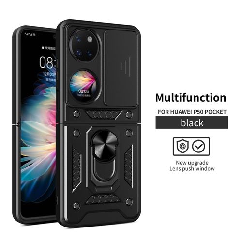 Applicable to Huawei P50pockets Shunjia Sliding Window Phone Case Huawei P50pocket Folding Bracket Protective Cover
