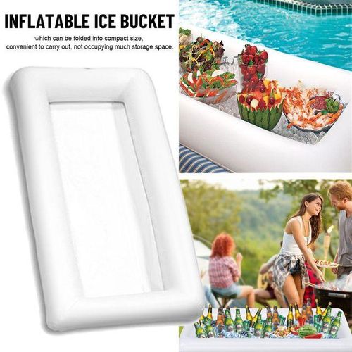 Salad Bar Buffet Drinks Cooler BBQ Picnic Floating Tray Food Fruit Containers Drink Float Inflatable Ice Bucket