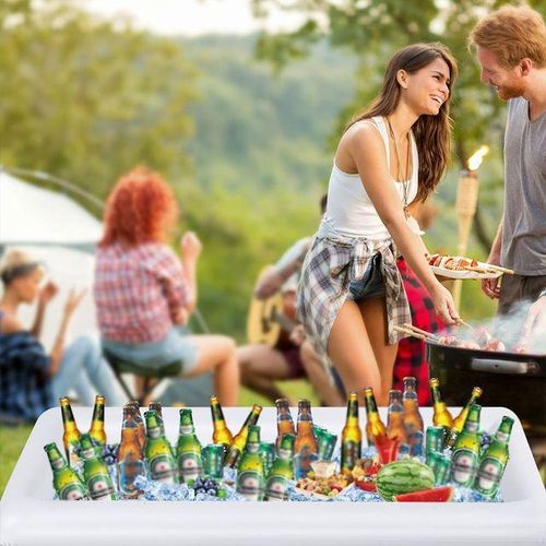 Salad Bar Buffet Drinks Cooler BBQ Picnic Floating Tray Food Fruit Containers Drink Float Inflatable Ice Bucket
