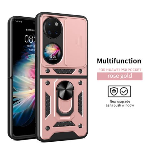 Applicable to Huawei P50pockets Shunjia Sliding Window Phone Case Huawei P50pocket Folding Bracket Protective Cover