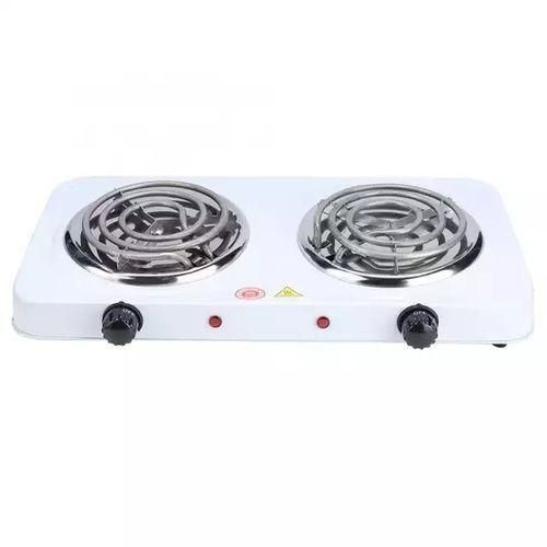 Double Coil Cooker Hotplate - White