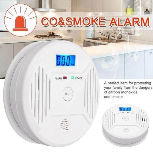 LCD Digital CO Carbon MonoxideSM0KE Detector Alarm Poisoning Gas Warning Sensor