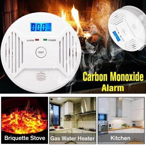 LCD Digital CO Carbon MonoxideSM0KE Detector Alarm Poisoning Gas Warning Sensor