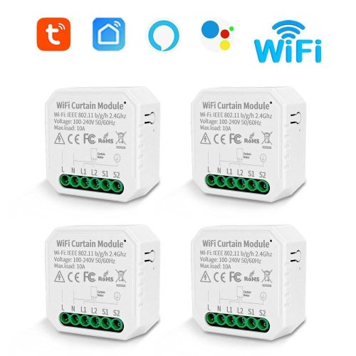 4. Tuya WIFI Curtain APP/Alexa Control - white Ny