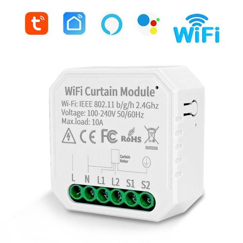 4. Tuya WIFI Curtain APP/Alexa Control - white Ny
