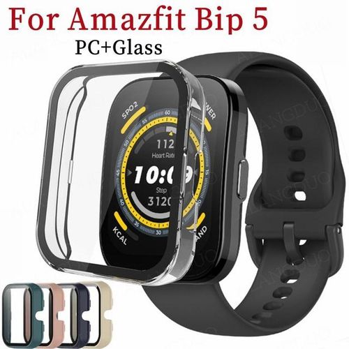 Pc Protective Caseglass For Amazfit Bip 5 Full Screen Protector For Amazfit Bip 3 Pro U Pro Bip5 Case Bumper Shell Accessories