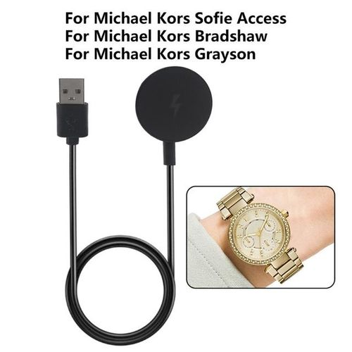 Portable Watch Charger Cable Power Adapter Compatible With Michael-Kors Access Charging Stand Dock Smartwatch Accessory