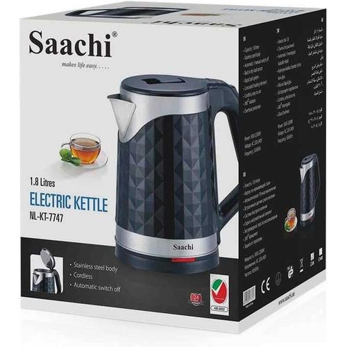 Saachi 1.8l Electric Kettle nl-kt-7747 With Automatic Shut-off - Black
