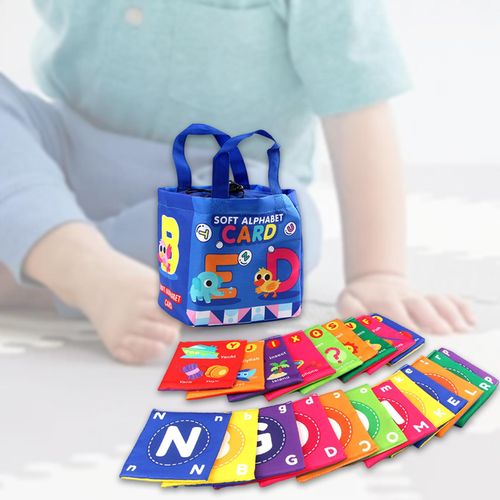 Kids Learning Flash Cards Cognitive Sensory Alphabet
