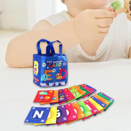 Kids Learning Flash Cards Cognitive Sensory Alphabet