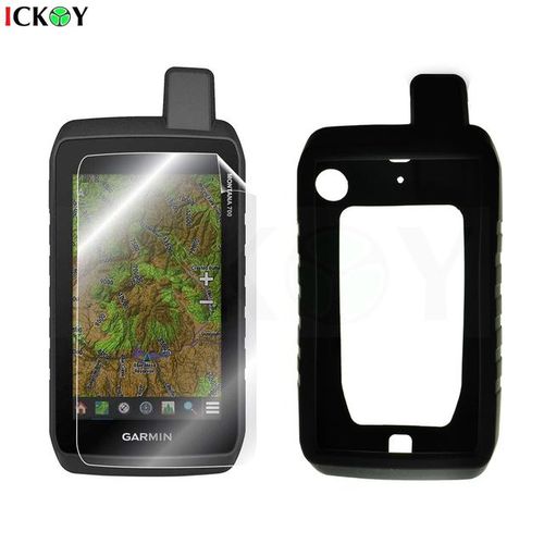 Silicon Protect Case Skin Lcd Screen Protector Shield Film For Hiking Handheld Gps Garmin Montana 700 750 750i 700i