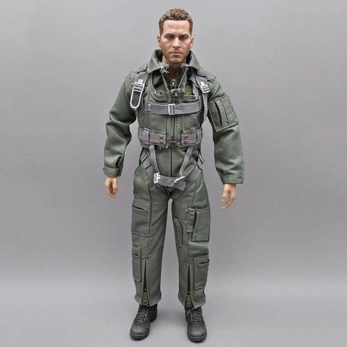 1/6 Scale Male BBI Modern American Pilot Clothes One-piece Suit Chest Hanging Model For 12