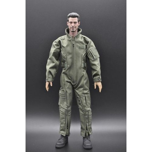 1/6 Scale Male BBI Modern American Pilot Clothes One-piece Suit Chest Hanging Model For 12
