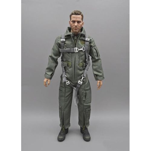 1/6 Scale Male BBI Modern American Pilot Clothes One-piece Suit Chest Hanging Model For 12
