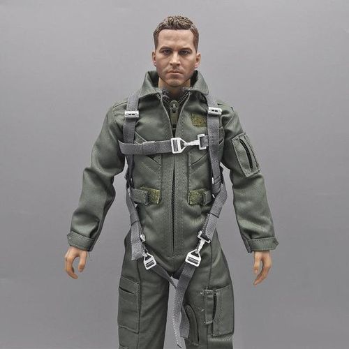 1/6 Scale Male BBI Modern American Pilot Clothes One-piece Suit Chest Hanging Model For 12