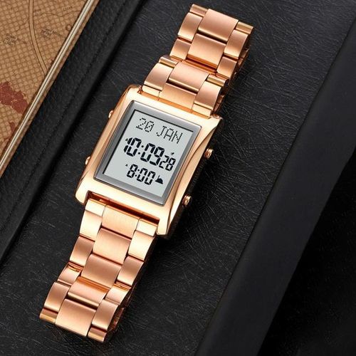 Muslim Digital Watch Men Women Bookmark Qibla Watch Muslim Wristwatches Pilgrimage Time Reminder Watches For Islamicc
