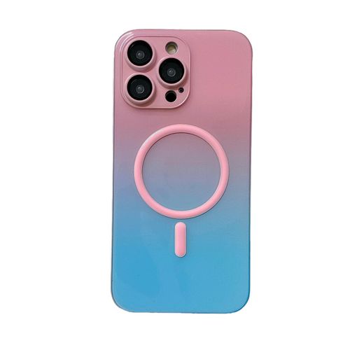 Luminous Magnetic Gradient for Iphone14pro Phone Case Apple 15 Lens All-Inclusive Pc Drop-Resistant I13 Apply Mechanically