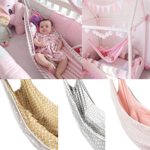 Children Hammock Swing Kids Cotton Cloth Bag Chair Baby Room Home Decor Indoor Outdoor Hanging Basket
