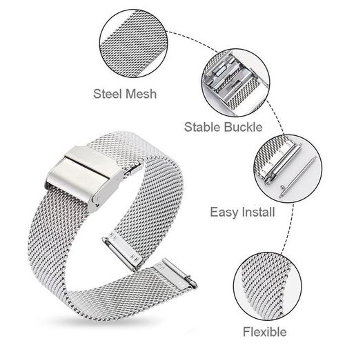 Essidi 22mm Mesh Milanese Band For Samsung Galaxy Watch 3 45mm 46mm 20mm Bracelet Strap For Watch 3 41mm Active 1 2 40mm 44mm S3