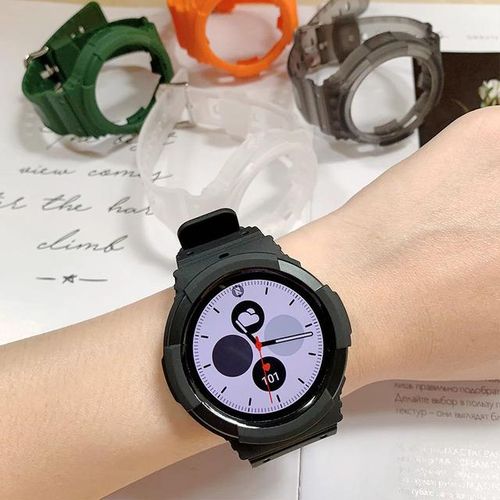 Suitable For Samsung Galaxy Watch 45th Generation Watch Protective Case Case One Piece Transparent Silicone Strap Soft New Model