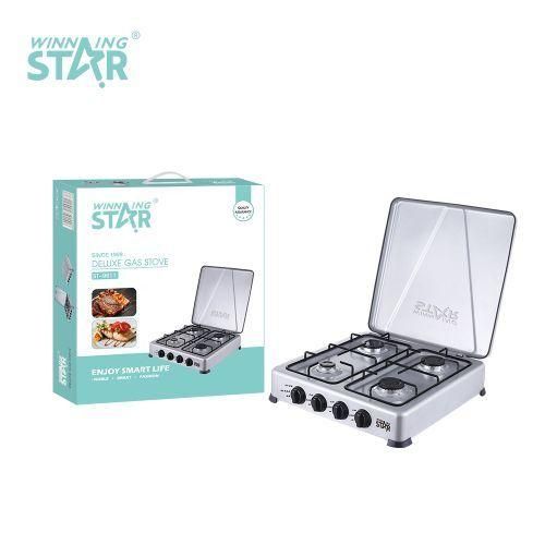 Winningstar 4 Gas Stove Burner / Cooker Plate With Automatic Ignition - Grey.