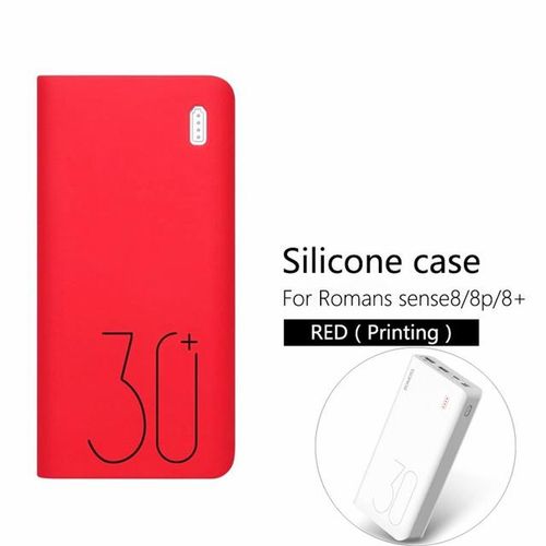 Silicone Protective Cover For 30000mah Sense 8/8f/8 Soft Impact Resistant Silicone Power Bank Non-Slip Skin Power Bank