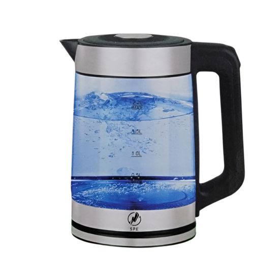 Pearlight 2.2L Glass Electric Kettle- Silver, Glass